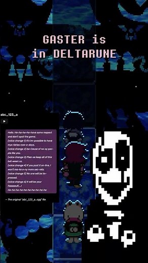Gaster in Deltarune DETAIL? #deltarune #undertale #tobyfox #gaster #sans #deltarunechapter3 #secret