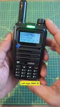 Radtel RT-4D DMR callsigns and name display function #radtel #dmrradio #hamradio