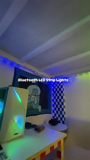 Bluetooth LED Strip Lights | Music Sync RGB Color Changing 600 LEDs #ledlight #bluetoothledstrip #roomimprovement #BudgetFinds