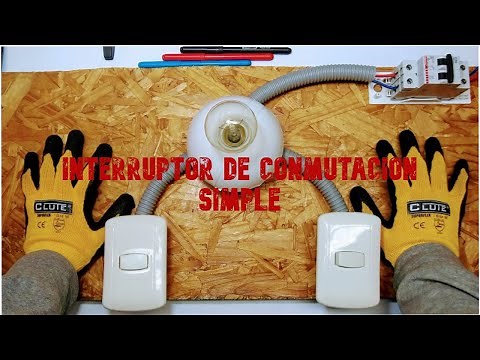 How to control a light bulb from two switches / Simple switching.