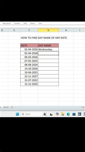 Find Day name of any date in Excel | Excel Trick | Text Formula | Easy Trick | By CCP Smart Classes