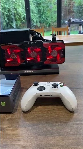 External GPU with oculink. Minisforum DEG1, GMKtec M7, NVIDIA GTX 1080. Mini PC