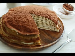 Tiramisu Mille Crêpe Cake
