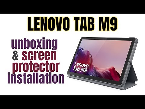 Lenovo Tab M9 2023 Unboxing + Folio Case & Screen Protector Installation