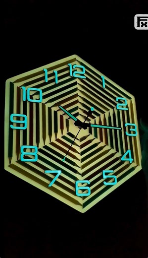 Color pencil resin clock with night glow