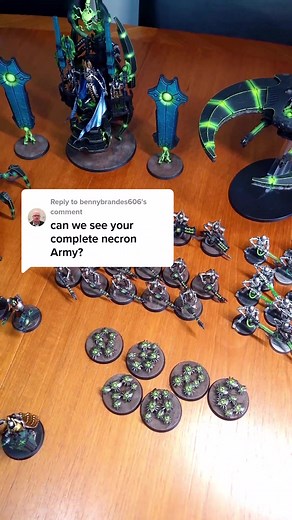 Necron Army Showcase - Warhammer 40k Miniatures Display