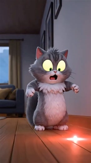 What Happens When Your Cat Sees a Laser Pointer for the First Time? | Boss's Shocked Reaction 🙀