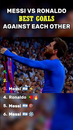 Messi vs Ronaldo Best Goals Against Each Other