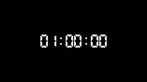 Digital Countdown Timer One Hour Animation Stock Footage Video (100% Royalty-free) 3555758829 | Shutterstock