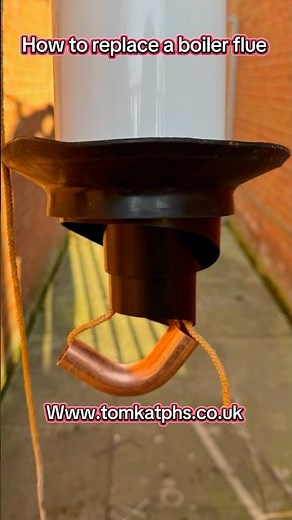 How to replace a boiler flue that is inaccessible #gastraining #plumbing