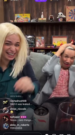 TomatoSmosh🍅 on Instagram: "The infamous wig moment on LIVE TELEVISION 😂🫶🏼 (w/ Taffy & Gouda, your fav morning show hosts!!) . #smosh #clip #angelagiarratana #chansemccrary #morningshow #tvanchor #themorningshow #live"