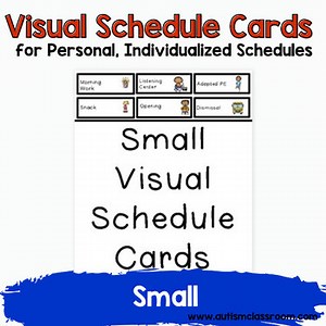 Visual Schedule Cards for Personal, Individualized Schedules (Small)