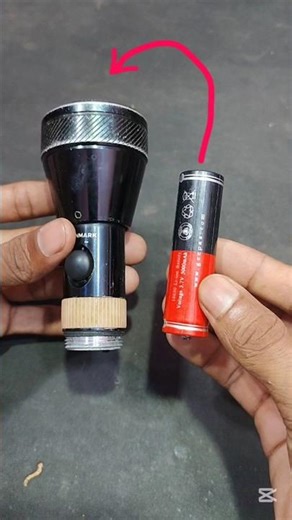 Old Flashlight to 18650 Battery Upgrade #shorts #experiment #tech #technology #project