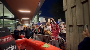 Protests broke out at UC Berkeley's campus during the final stop of Turning Point USA's college tour, resulting in three arrests. | USA TODAY Video