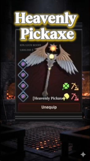 Heavenite Pickaxe Is OP in The Forge #shorts