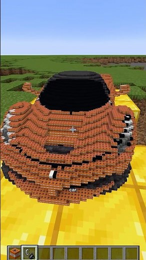 CAR vs TNT in Minecraft