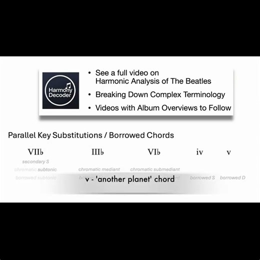 Minor Subdominant and Minor Dominant #chords #beatles