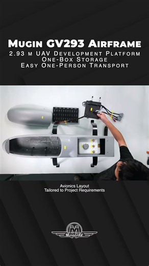 MUGIN GV293 AIRFRAME ｜2.93 M UAV DEVELOPMENT PLATFORM｜ONE-BOX STORAGE EASY｜ONE-PERSON TRANSPORT