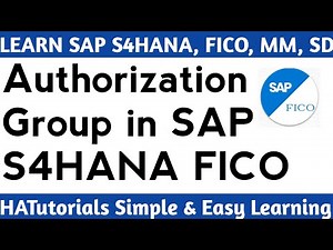 Authorization Group in SAP S4HANA FICO | How to Create Authorization Group Sap Profiles and Roles