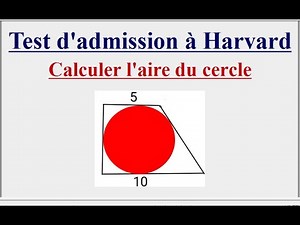 Calculer l'aire du cercle - Test SAT MATHS