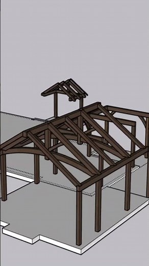 Our latest timber frame home in the works! We build timber frame homes across Ontario!
