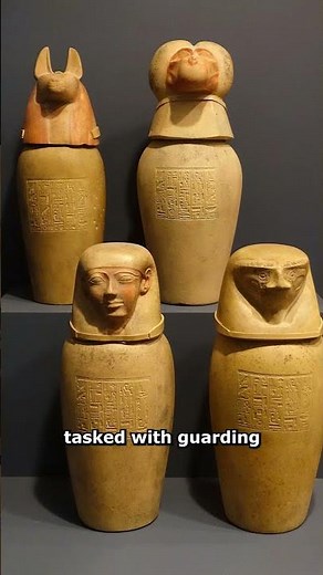 Canopic Jars #ancientegypt #history #archaeology