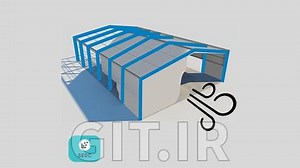 طراحی بارگذاری باد در انبار اسکلت فلزی - قسمت 1