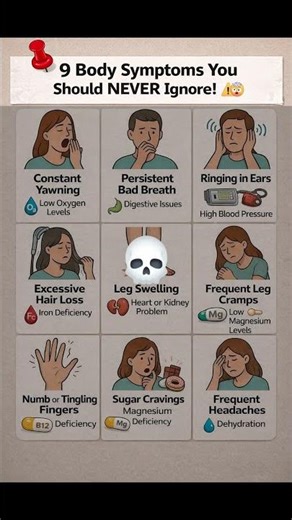 Strange Body Symptoms & Easy Fixes You Should Know ⚠️✨