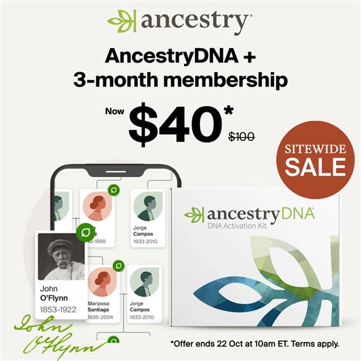 Discover your DNA story and access billions of historical records, all for $40. | Ancestry