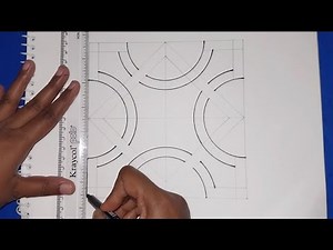 Simple Geometric Symmetrical Design Drawing Easy On Paper👏👏