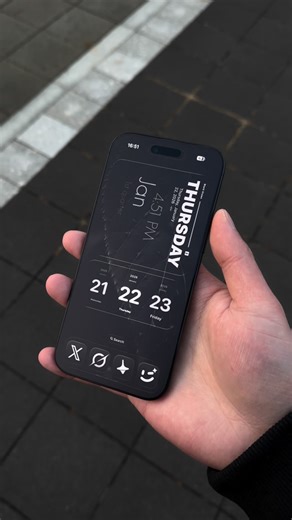 iWall Design on Instagram: "Black Vision iPhone setup • Dark leaf wallpaper • Minimal widgets • Simple icons Type “Black” if you want the same look. #iphonecustomization #iphoneair #widget #iphonewallpaper #iphonesetup"
