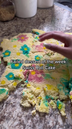 Failed Dessert: Swiss Roll Cake Recipe Mishap