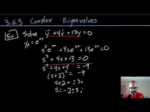 3.6.3 Complex Eigenvalues for Second Order Equations