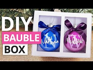 DOUBLE CHRISTMAS ORNAMENT BOX TUTORIAL