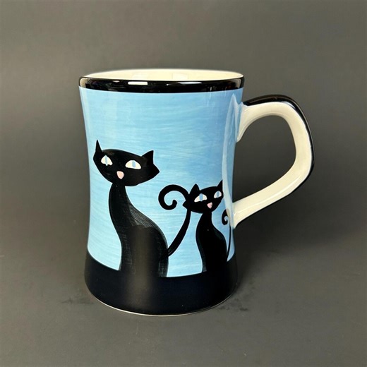 Hues N Brews Cat Mug: 12 Oz. (4.25” X 3”) - Etsy