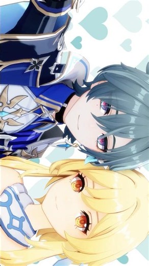 【原神MMD】グリズリーに襲われたら♡【ローエン＆蛍】#genshinimpact #原神 #ローエン #蛍 #lohen #lumine #shorts #グリズリーに襲われたら