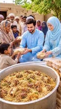 Made Yakhni Pulao for the Poor ❤️ | Ali Fatima Village Life ASMR #shorts #storytelling