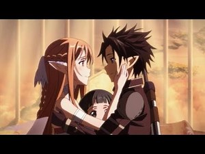 Reencuentro de Asuna, Yui y Kirito - SAO