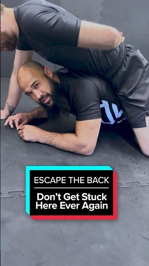 Back Mount escape, using frame n move #nogi #jiujitsu #grappling #bjj #bjjtechnique #mma