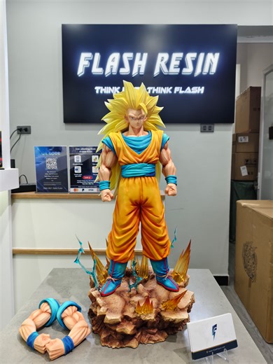Infinite Studio - Goku SSJ3 #unboxing #resin #anime #Trend #Statue #Trending #xuhuong #Figure #figures #dragonball #Goku #Viral #môhinh #Flashresin