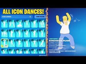 ALL ICON SERIES DANCES & EMOTES IN FORTNITE!