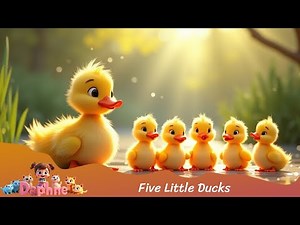 Five Little Ducks | Nursery Rhyme for Kids | Cute Animated Song