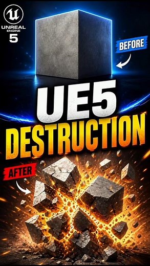 Unreal Engine 5 Destruction System Tutorial #unrealengine