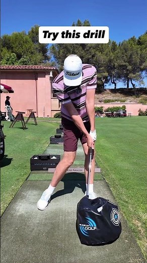 Easy Drill for Better Strike #golfswing #golftips