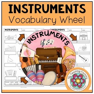 INSTRUMENTS - Vocabulary Wheel