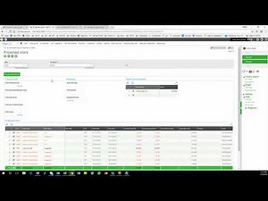 Sage X3 Avaliable & Projected Stock