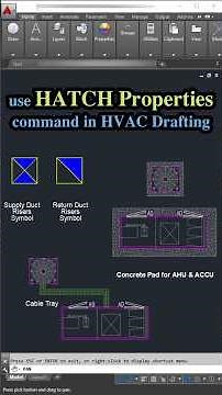 How to Hatch in AutoCAD MEP | #autocad