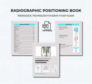 X-ray Radiographic Positioning PDF Guide – 120  X-ray Views | Study Manual for Radiologic Tech Students | Instant Digital Download - Etsy