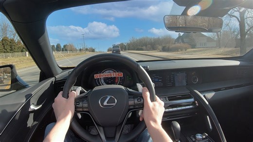 2021 LC500 convertible POV drive (3D audio)