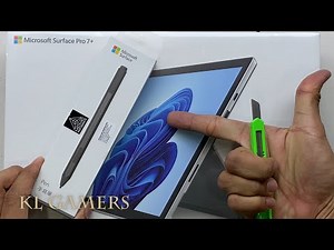 Microsoft Surface Pro 7+ Pen Unbox Windows 11